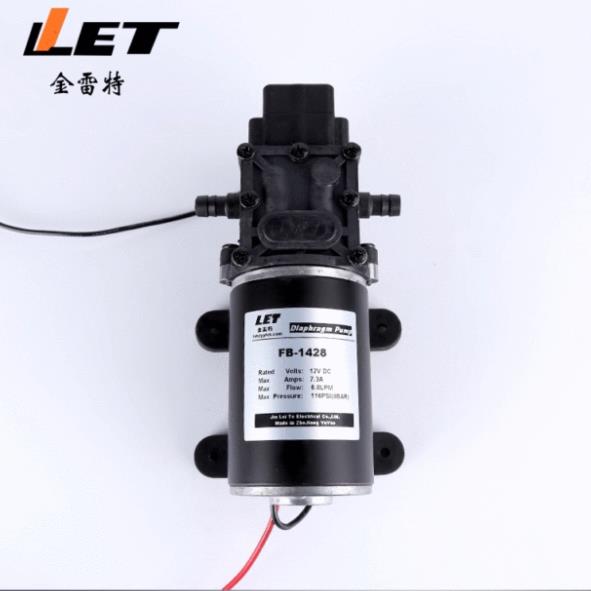 金雷特FB-1428泵高压电动隔膜泵 12v24v直流洗车水泵 微型隔膜泵