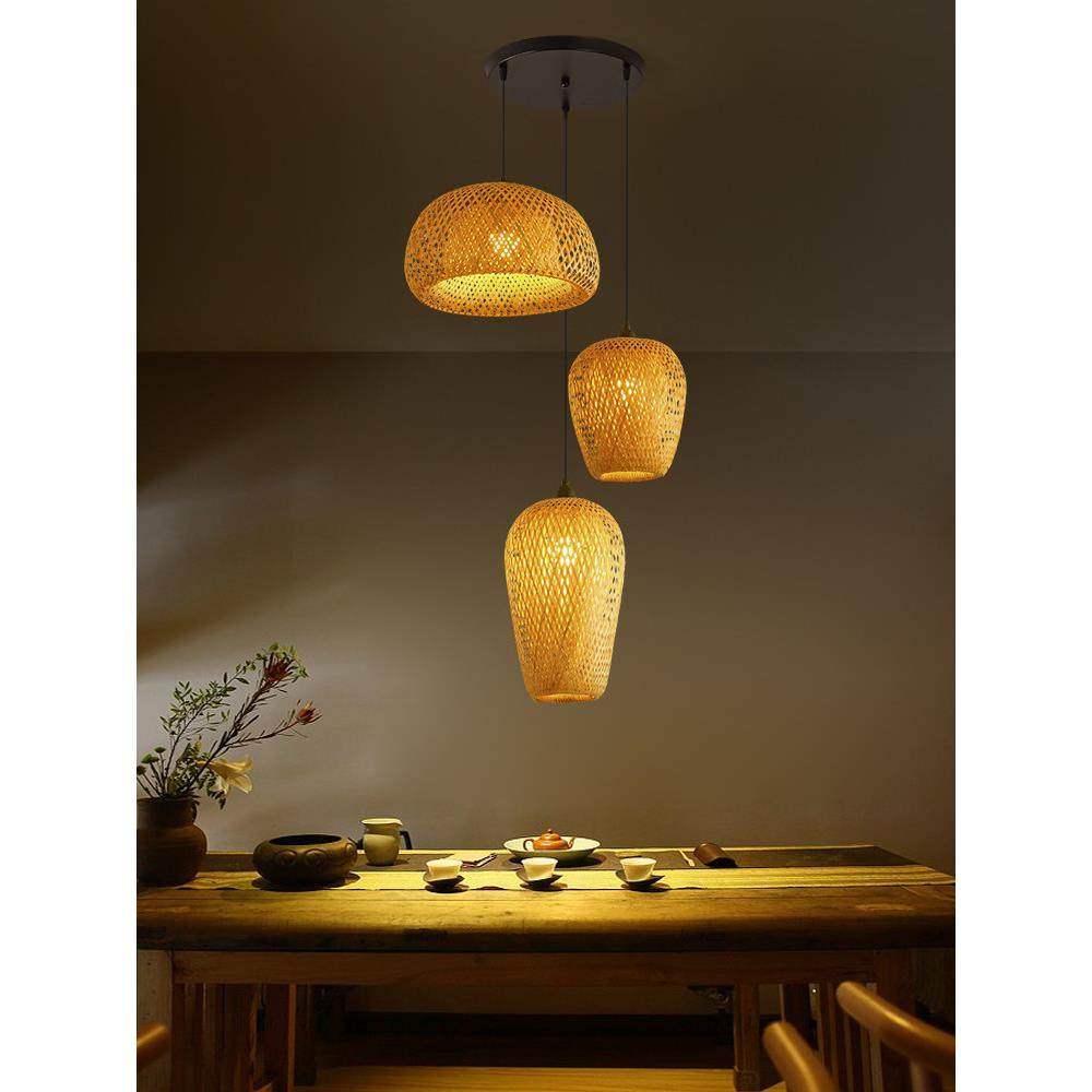 东南亚竹组合吊灯新中国风田园灯餐厅民宿卧室阳台竹艺术覆古灯罩,家装灯饰光源,客厅吊灯,淘宝优惠券,粉丝福利购,淘宝优惠卷