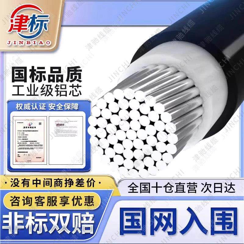 铝芯电缆线单芯50/70/95/120/150/185/240平方铝线电线架空线户外