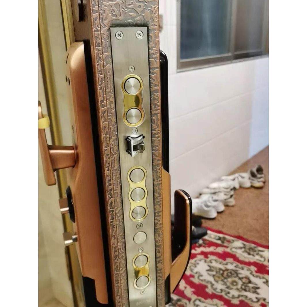 大锁体霸王锁体388*40金边防盗门机械锁机械九头环型双活专用锁体