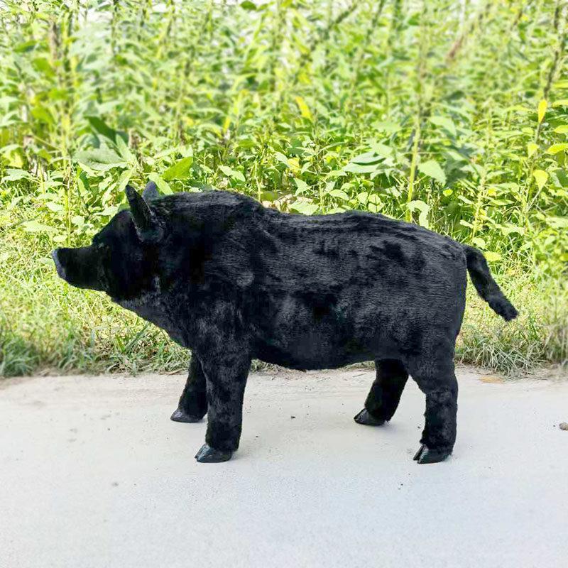 厂家直销彷真猪模型野猪动物摆件田园风装饰道具教学标本农场饭店