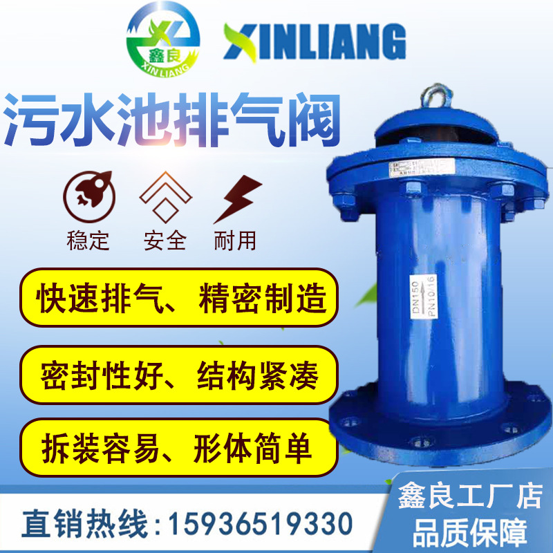 污水池排气阀SCAR 双法兰弯头排气阀 排气阀 厂家直销