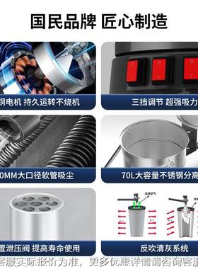 荣AJA事达RS-2460工用吸尘器工厂车D间用业开荒保专洁干湿两用除