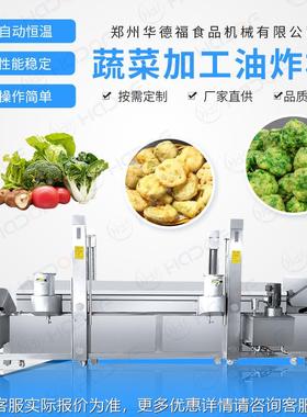 连续式皮油豆食炸机EKV 商休用多功能油炸机 闲品油炸流水线