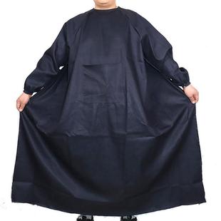 牛仔罩衣长袖加厚耐磨帆布劳保罩衣工作劳动布大褂牛仔围裙反穿衣