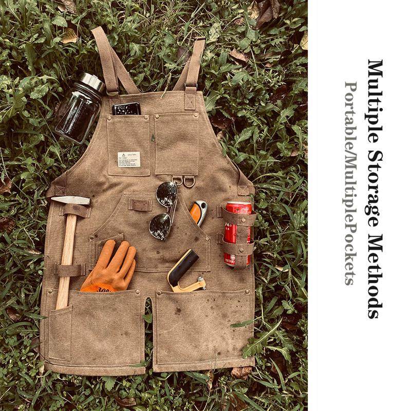 美式覆古帆布时尚围裙定制logo防污耐磨罩衣园艺咖啡理发师工作服,家庭/个人清洁工具,围裙,淘宝优惠券,粉丝福利购,淘宝优惠卷