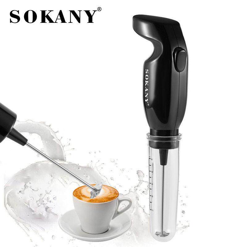 跨境SOKANY202A打奶泡手持电动打奶器电动搅拌棒打蛋器咖啡搅拌器