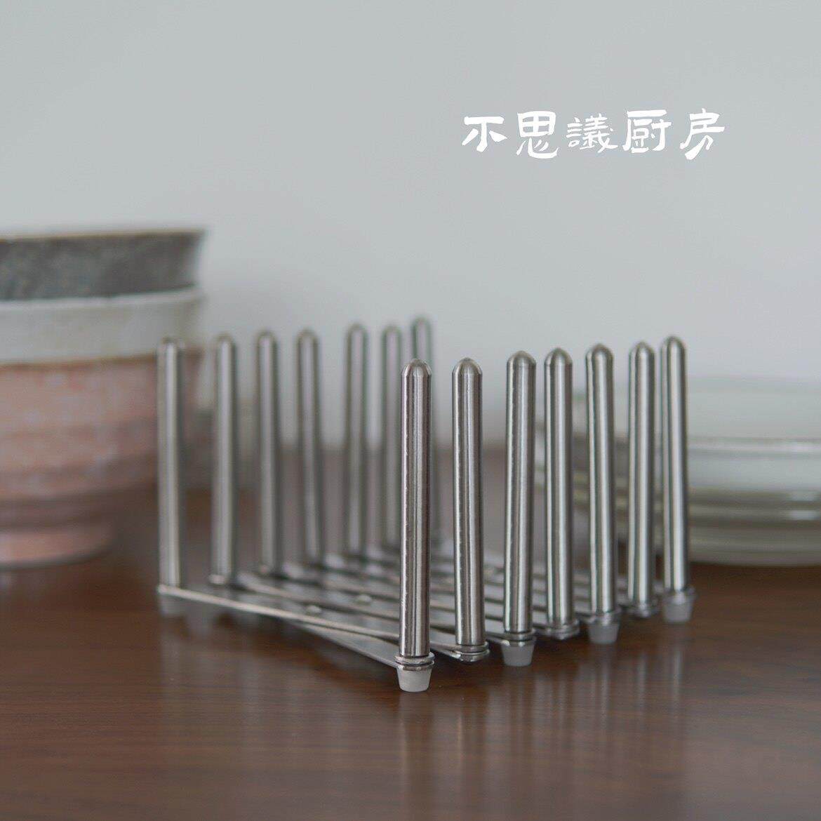 多用不锈钢锅盖架锅盖收纳件不锈钢架子可折叠伸缩盘子架置物架