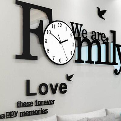 2Family艺术钟表挂钟客厅家用现代大气创意时尚装饰时钟石英钟
