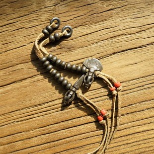 天铁托甲古朴文玩记数侧挂寒铁民族风手工配饰配件DIY男女款 百搭