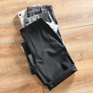 夏季 男士 休闲百搭五分裤 高尔夫系列 弹力短裤 毛巾底 时尚 矩阵式