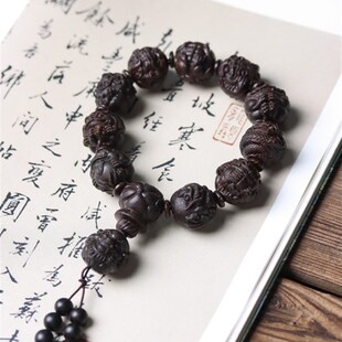 木沉香龙生九子2.0手串香韵花香男女士佛珠手链单圈手饰品情侣款