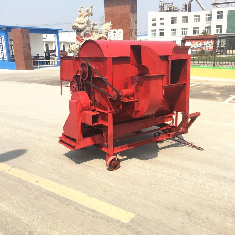 甘肃庆阳谷子高粱大豆脱粒机 125型打谷子机筛网可调可自动上料