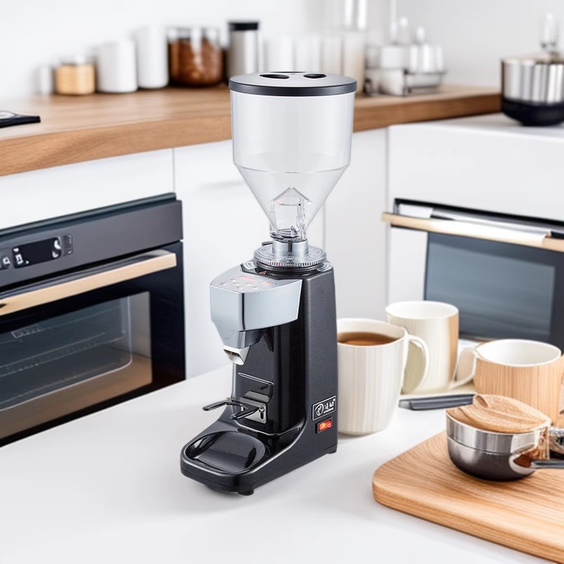 lingdong咖啡机家用电动干磨咖啡豆一体机简约风咖啡磨豆机LD-021