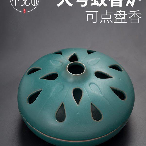 陶瓷盘香炉蚊香炉室内大号蚊香盒拖盘檀香沉家用仿古点蚊香蚊香托,家居饰品,香薰炉,淘宝优惠券,粉丝福利购,淘宝优惠卷