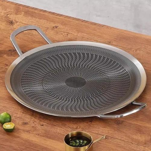 【316L烤盘】316L不锈钢烤肉盘不沾锅烤肉盘瓦斯炉明火通用户外露