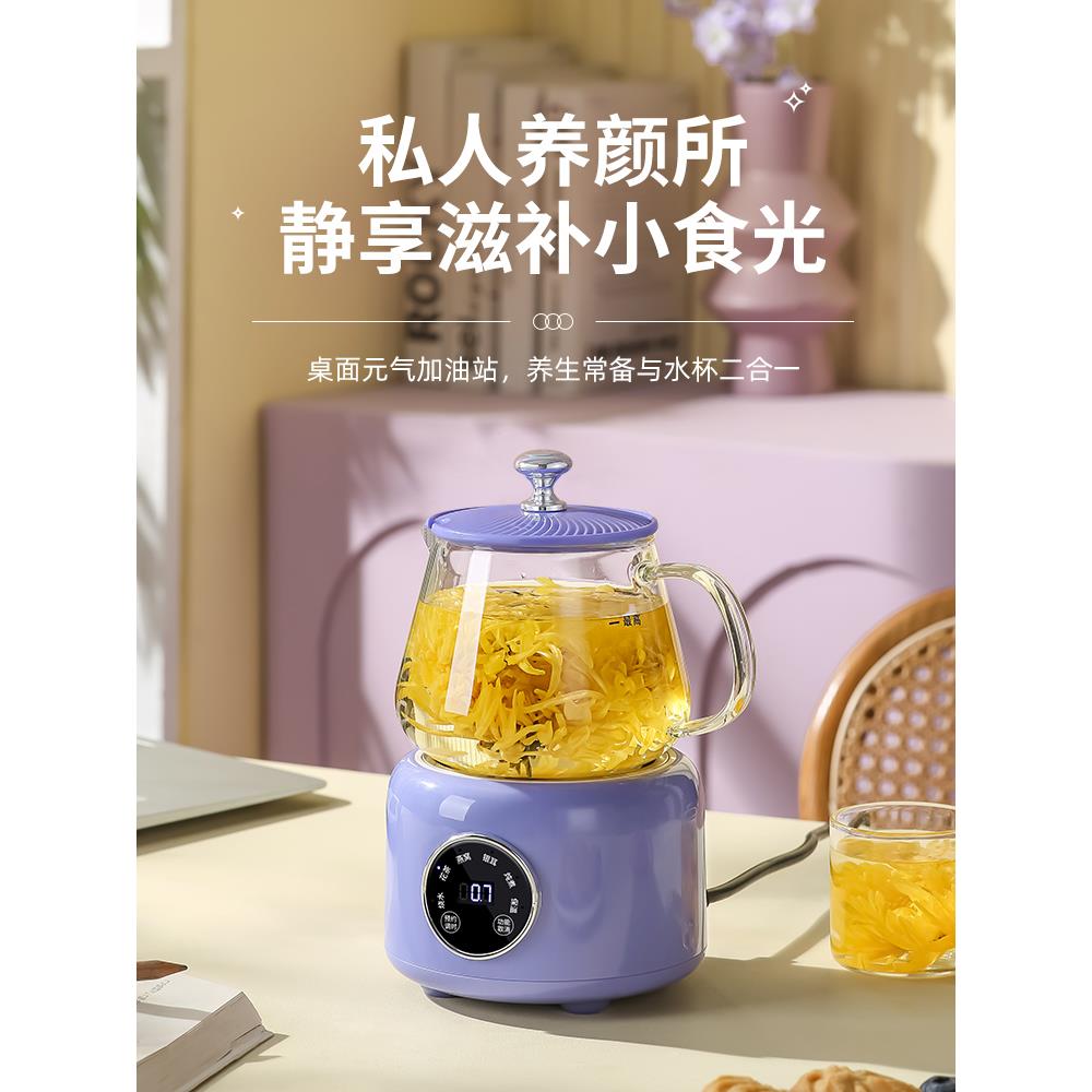 北鼎养生壶小型办公室迷你mini多功能女士一人养生杯煮茶壶纯玻璃