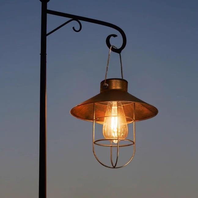 问野太阳能户外灯2025款复古吊灯led手提小夜灯挂灯庭院氛围灯笼