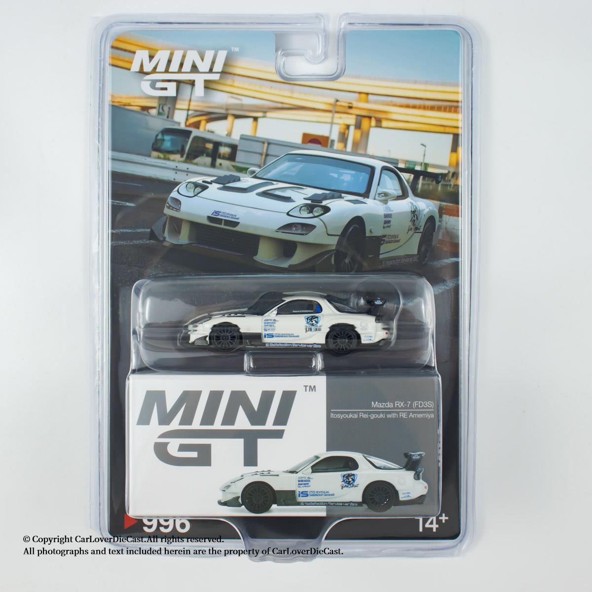 [匠心现货]MINIGT1:64 #996 Mazda RX-7 FD3S 白色 合金汽车模型
