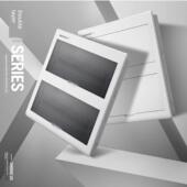 明田加厚配电箱双排28位 36位强力电源箱家用隐藏式 电箱多路空气