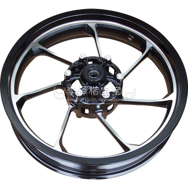 赛550前后轮毂钢圈QJ500GS-7钱江赛550S前后钢圈车轮毂铝轮圈轮胎