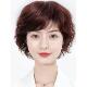 假发女短发真发全真人发短卷发假发中老年女士妈妈全头套自然发型