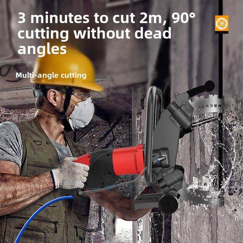 新型免调整环锯墙切割机钢筋混凝土墙石材切割机水电开槽换门窗