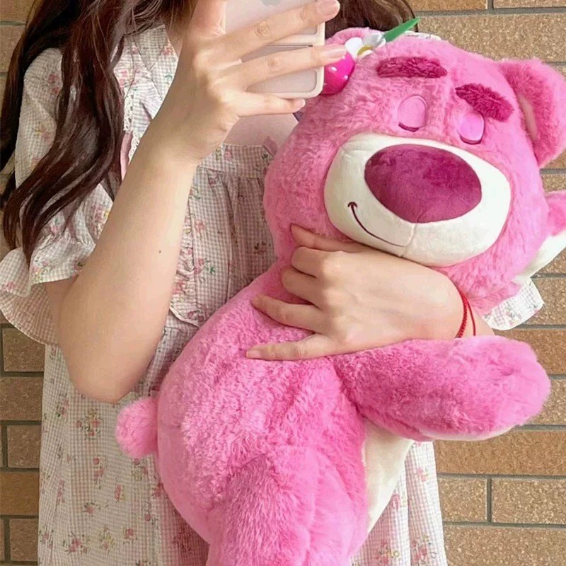 抱抱草莓熊公仔毛绒玩具娃娃抱枕玩偶女生睡觉专T用熊生日礼物床
