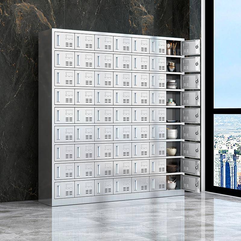 304不锈钢柜子储物柜工厂多门鞋柜食堂餐盘柜员工碗柜餐具物品柜