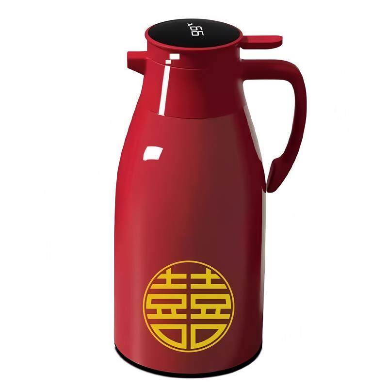 保温壶双层真空暖水瓶婚庆礼品陪嫁咖啡壶家用红色一对热水壶暖壶