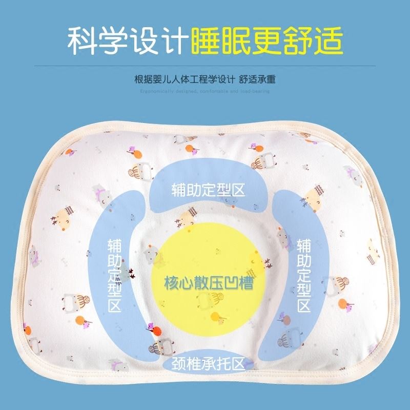 蚕屎枕头婴儿定型枕新生儿防偏头0-1岁纠正矫正头型宝宝蚕沙枕头