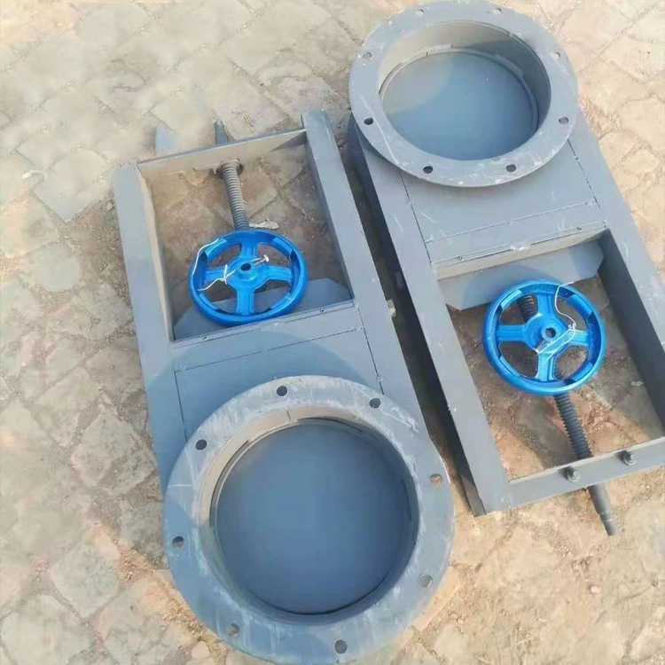 定制碳钢手动插板阀 挡水渠过水泥沙细颗粒阀门 DN300电动刀闸阀