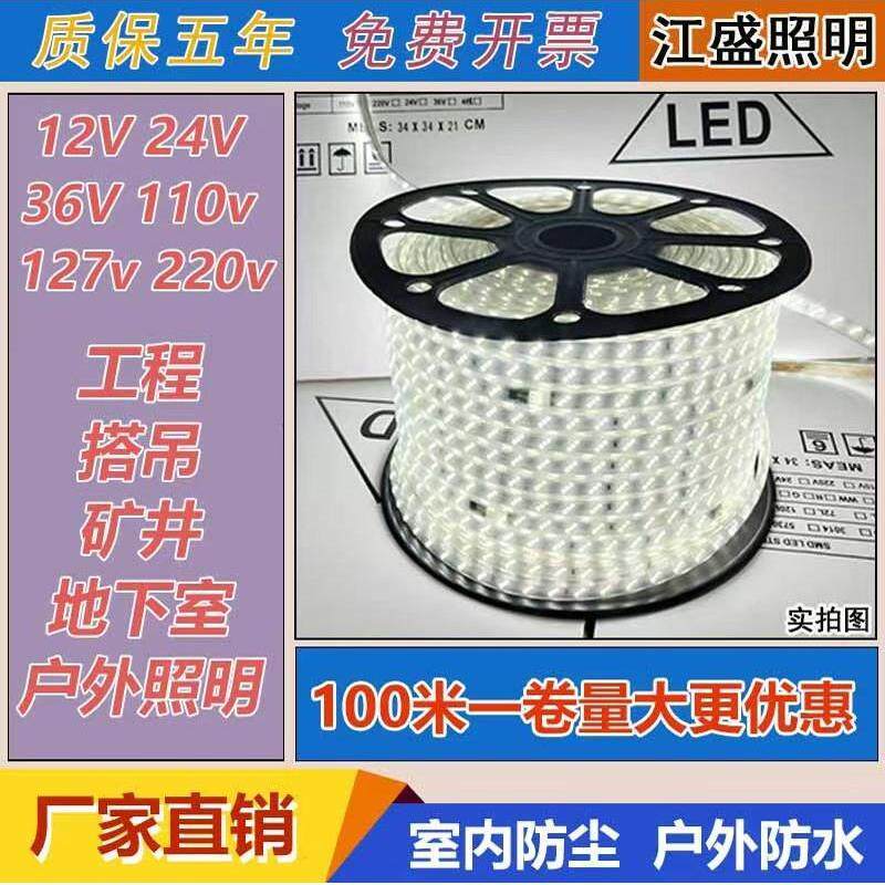24v36V低压LED灯带127V220伏照明船用矿洞塔吊养殖场工地 地下室
