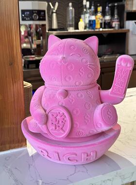 招财进宝猫饰品自动召唤2025年新开业礼品新店前台客厅入口乔迁礼