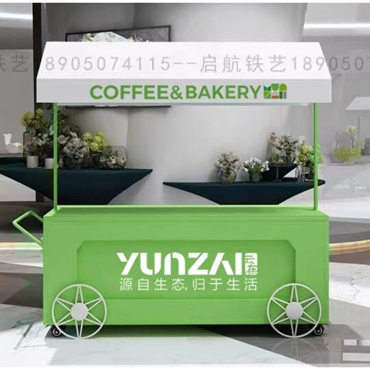 欧式铁艺花车广场商场促销车移动展示台大型活动推广车集市摆摊车