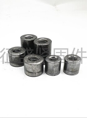 铁本色加长圆螺母圆柱螺母套管焊接加长螺帽现货M4NM5M6M8M10M12