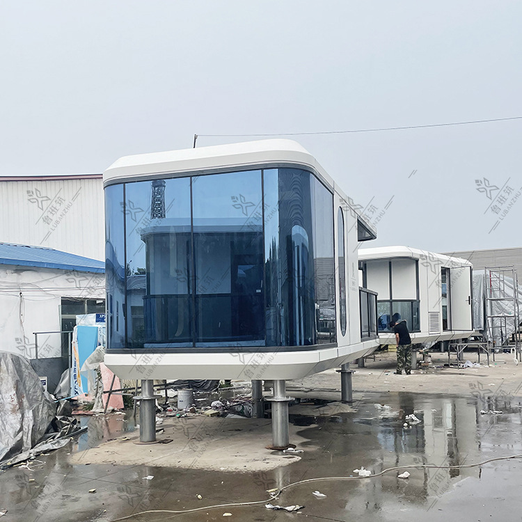 网红太空舱景观民宿流浪舱苹果舱钢化移动隔离方舱创意房屋