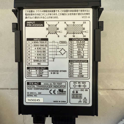 全新 无包装TEAC  TD-700T压力表议价