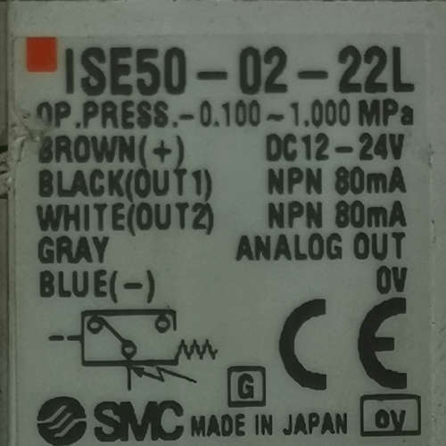 日本SMC原装ISE50-02-22L压力传感器，拆机品，功议价