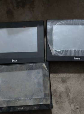 没用过英威腾品牌空压机触摸屏，黑色外观，型号V11-7寸，功议价