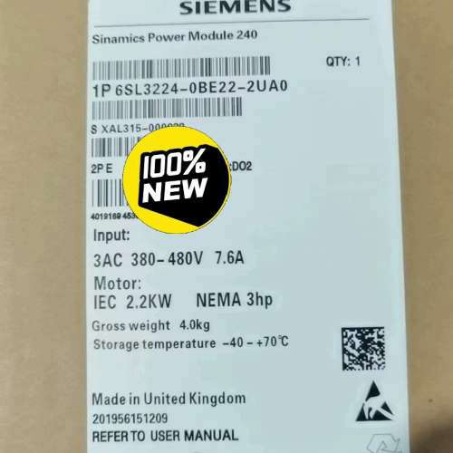 6SL3224-0BE22-2UA0西门子G120变频器 P议价