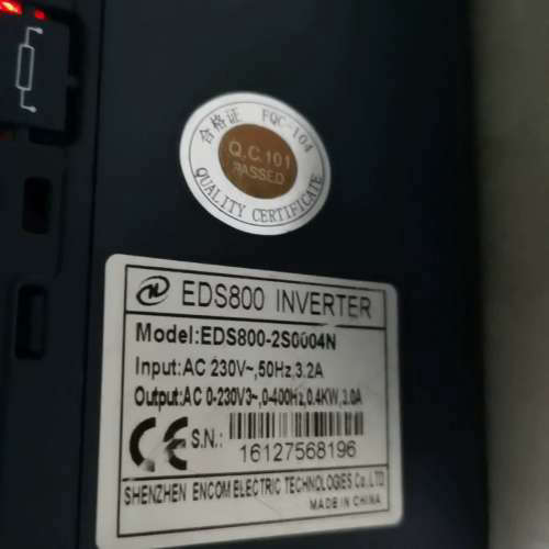 ENC易能变频器，EDS800-2S0004N，0.4千瓦，议价