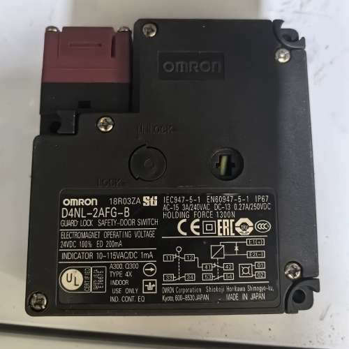 欧姆龙电磁锁，D4NL-2AFG-B，二手拆机，实物拍摄，成议价