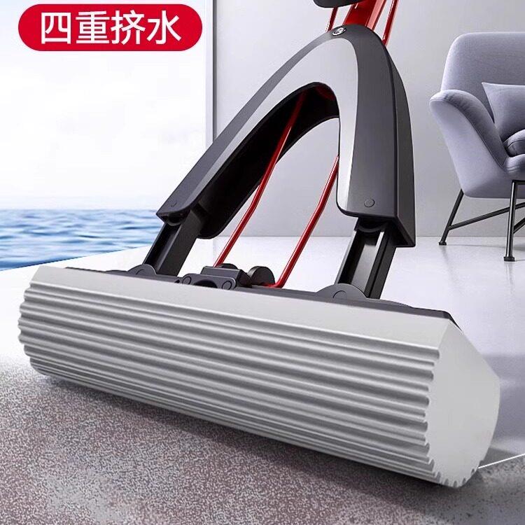 微力达海绵拖把家用一拖净2024新款吸水对折式免手洗胶棉头地拖布
