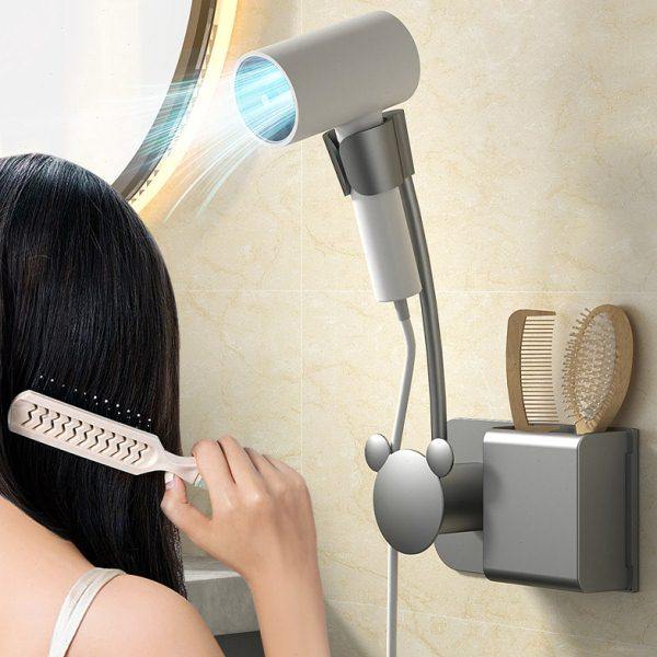 免打孔吹风机置物架壁挂式免手持旋转懒人风筒支架子解放双手神器,家庭/个人清洁工具,吹风机置物架,淘宝优惠券,粉丝福利购,淘宝优惠卷