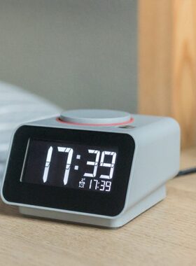 CHERRY C1mini电子闹钟静音夜光贪睡学生用床头变态超大铃声