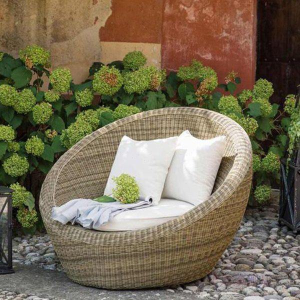 户外庭院藤编大圆床露天花园泳池沙滩椅双人沙发床懒人藤躺床躺椅,住宅家具,躺床,淘宝优惠券,粉丝福利购,淘宝优惠卷