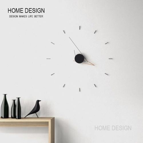 现代简约钟表挂墙家用时钟北欧客厅艺术挂钟创意剪影装饰静音钟表