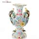 狮落皇庭奢华欧式 花鸟敞口陶瓷花瓶纯手工彩绘艺术装 饰摆件花插
