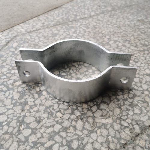 加宽镀锌路灯杆卡箍加厚电线杆抱箍50*5扁铁管卡C型管箍广告牌卡